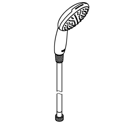 GROHE 26720001 - VITALIO START 110 håndbruser 1500 mm blank krom