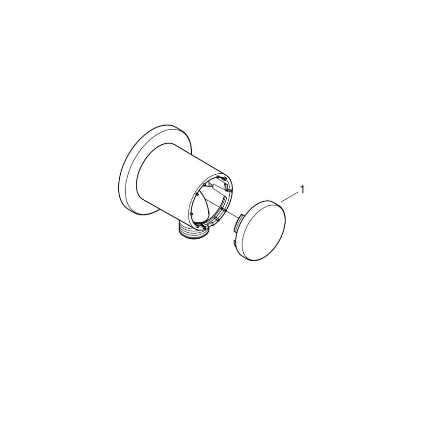 GROHE 26963001 - Vægtilslutning VITALIO UNIVERSAL 12” poleret krom