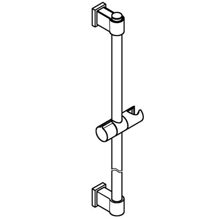 GROHE 26970001 - Brusestang VITALIO UNIVERSAL 1150 mm poleret krom