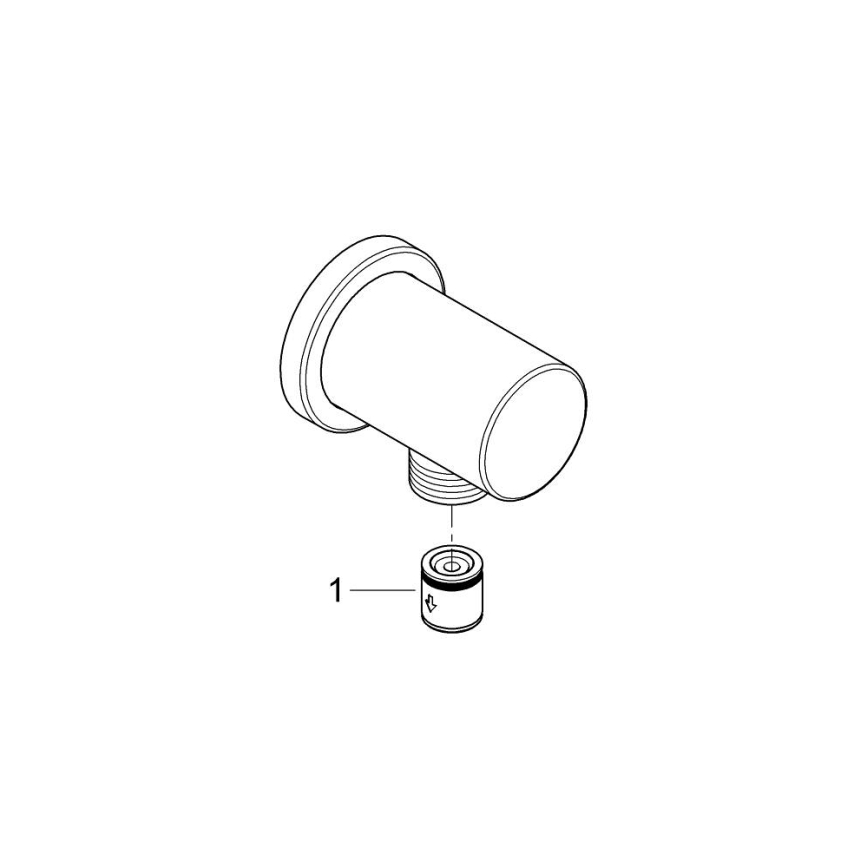 GROHE 27057DL0 - Vægmonteret albue RAINSHOWER DN 15 i bronze