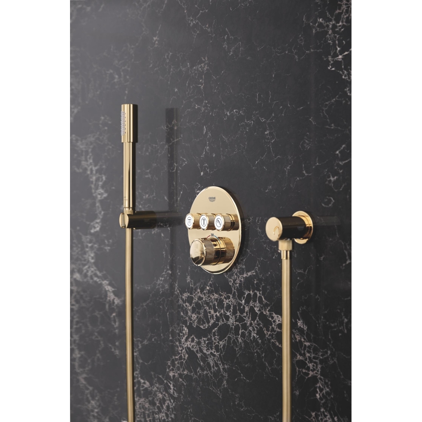 GROHE 27057GL0 - RAINSHOWER vægvinkel i guld