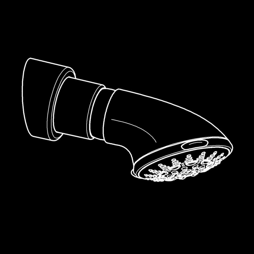 GROHE 27062000 - RELEXA 100 Five hovedbruser 95 mm, blank krom