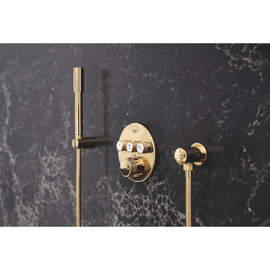 GROHE 27074GL0 - Vægmonteret bruserholder RAINSHOWER, guld