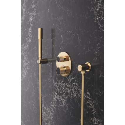 GROHE 27074GL0 - Vægmonteret bruserholder RAINSHOWER, guld