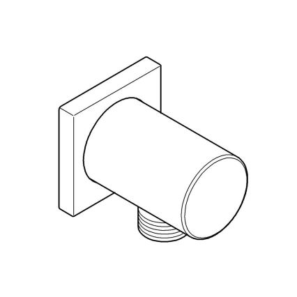 GROHE 27076000 - Vægtilslutning RAINSHOWER poleret krom