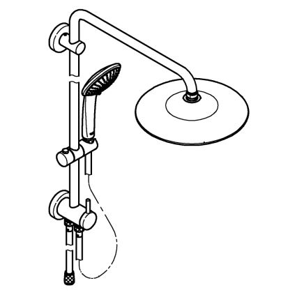 GROHE 27421002 - Brusesystem EUPHORIA 260, poleret krom