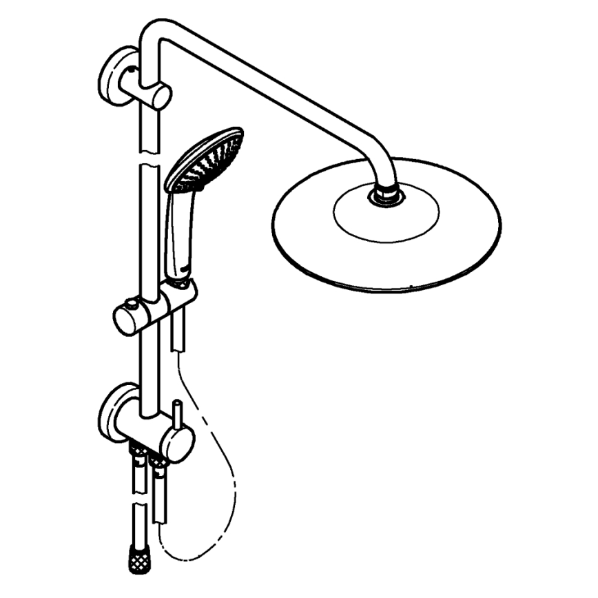 GROHE 27421002 - Brusesystem EUPHORIA 260, poleret krom
