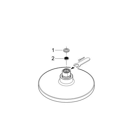 GROHE 27492000 - Hovedbruser EUPHORIA COSMOPOLITAN O 180 mm poleret krom