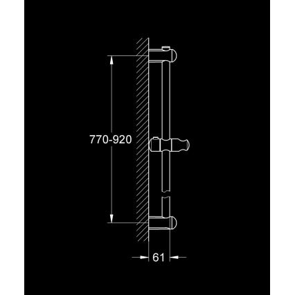GROHE 27500000 - Bruserstang EUPHORIA 900 mm poleret krom