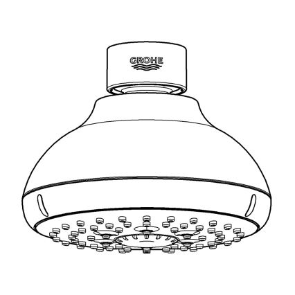 GROHE 27606001 - Hovedbruser NEW TEMPESTA 100 100 mm poleret krom