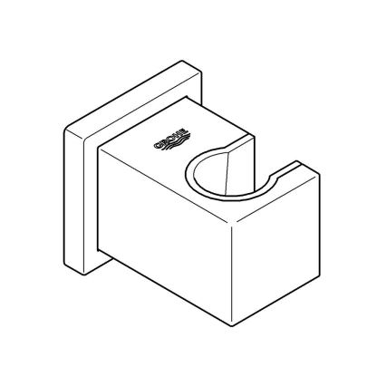 GROHE 27693000 - Vægmonteret holder til håndbruser EUPHORIA CUBE i poleret krom