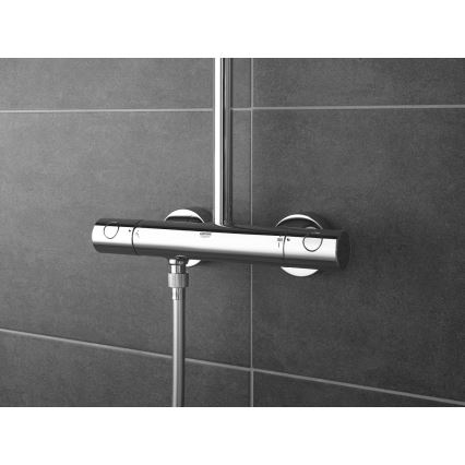 GROHE 27922001 - Brusesæt med termostatisk blandingsbatteri TEMPESTA COSMOPOLITAN 210 blank krom