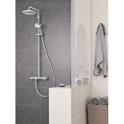 GROHE 27922001 - Brusesæt med termostatisk armatur TEMPESTA COSMOPOLITAN 210 poleret krom