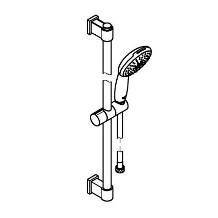 GROHE 279482431 - Brusesæt VITALIO START 110 600 mm sort