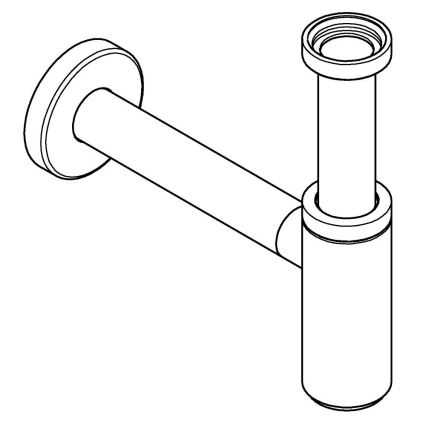 GROHE 28912GN0 - Afløbssifon DN 32, guldfarvet