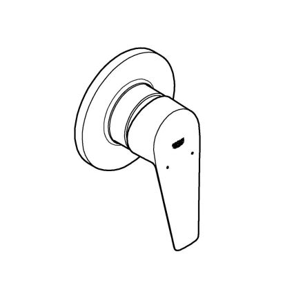 GROHE 29040001 - Brusebatteri BAUEDGE i poleret krom