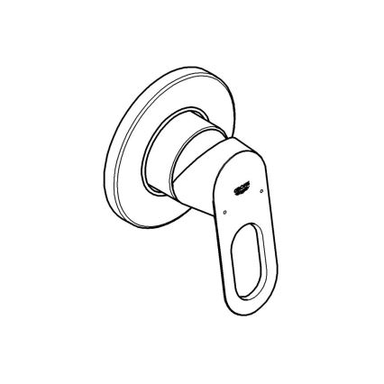 GROHE 29042000 - BAULOOP brusearmatur i poleret krom