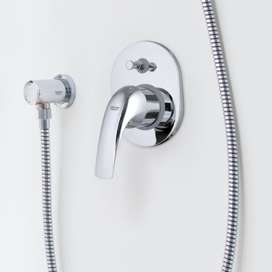 GROHE 29043000 - EUROCUBE badekararmatur, poleret krom