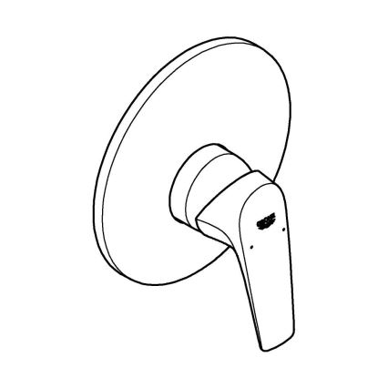 GROHE 29116000 - Brusebatteri START FLOW, blank krom