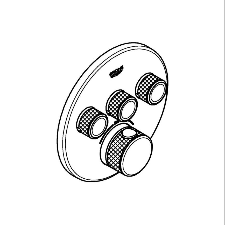 GROHE 29121GL0 - Termostat GROHTHERM SMARTCONTROL guld