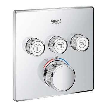 GROHE 29126000 - Termostatisk blandingsbatteri GROHTHERM SMARTCONTROL i poleret krom