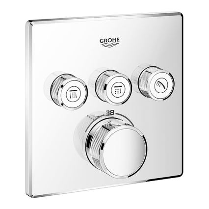 GROHE 29126000 - Termostatisk blandingsbatteri GROHTHERM SMARTCONTROL i poleret krom