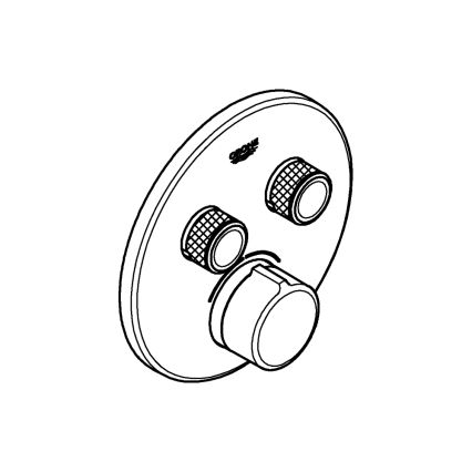 GROHE 29145000 - Dæksel til indbygningsbatteri SMARTCONTROL, blank krom