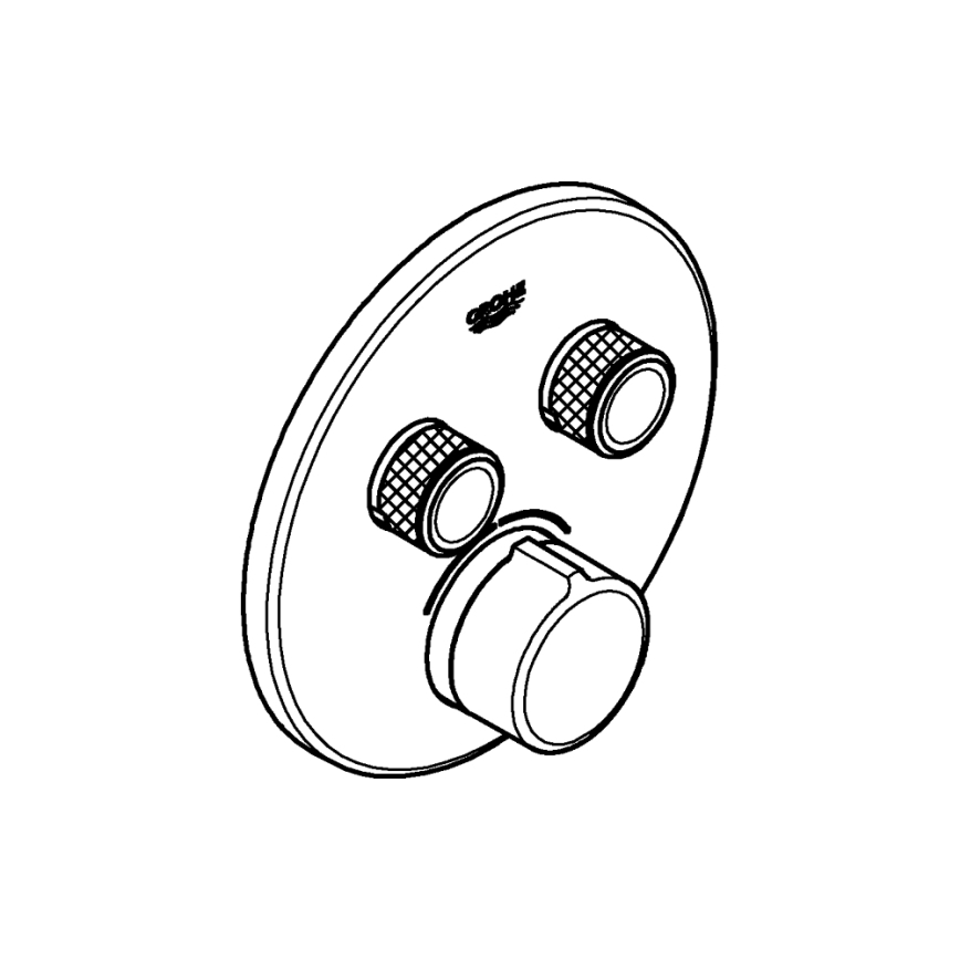 GROHE 29145000 - Dæksel til indbygningsbatteri SMARTCONTROL, blank krom