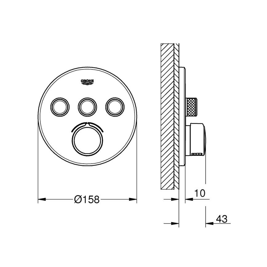 GROHE 29146000 - SMARTCONTROL-armatur, poleret krom