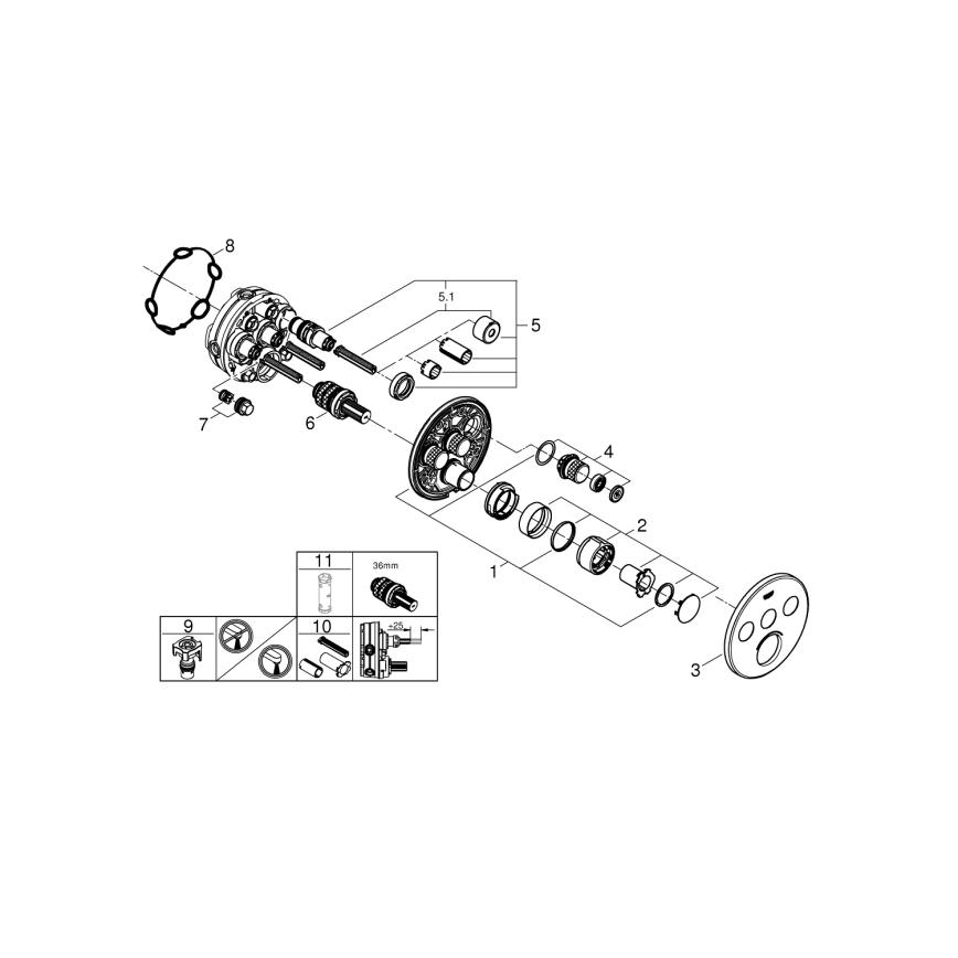 GROHE 29146000 - SMARTCONTROL-armatur, poleret krom