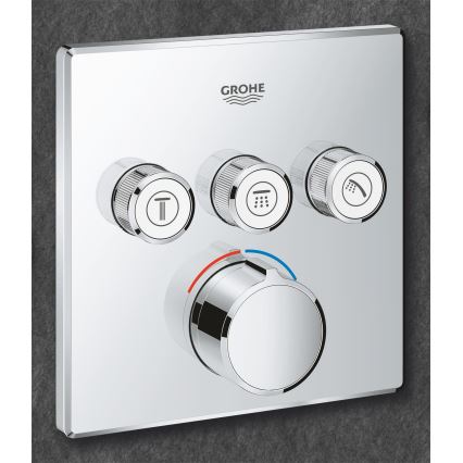 GROHE 29149000 - Roset til indbygningsarmatur SMARTCONTROL 158 × 158 mm krom