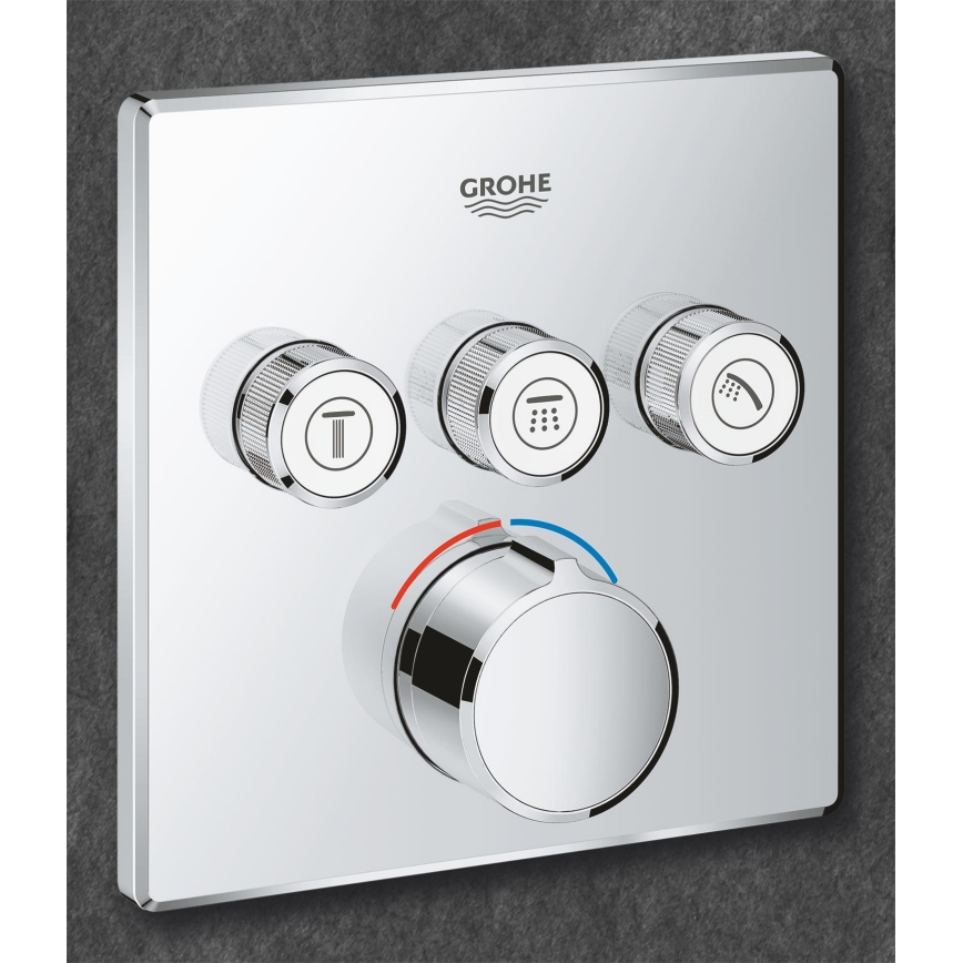 GROHE 29149000 - Roset til indbygningsarmatur SMARTCONTROL 158 × 158 mm krom
