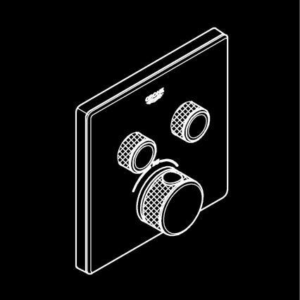 GROHE 29156LS0 - Termostat til indbygget installation GROHTHERM SMARTCONTROL hvid