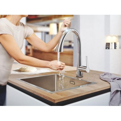 GROHE 30219002 - Elektronisk køkkenarmatur ZEDRA TOUCH, poleret krom