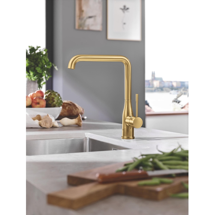 GROHE 30269GN0 - ESSENCE køkkenarmatur i guld