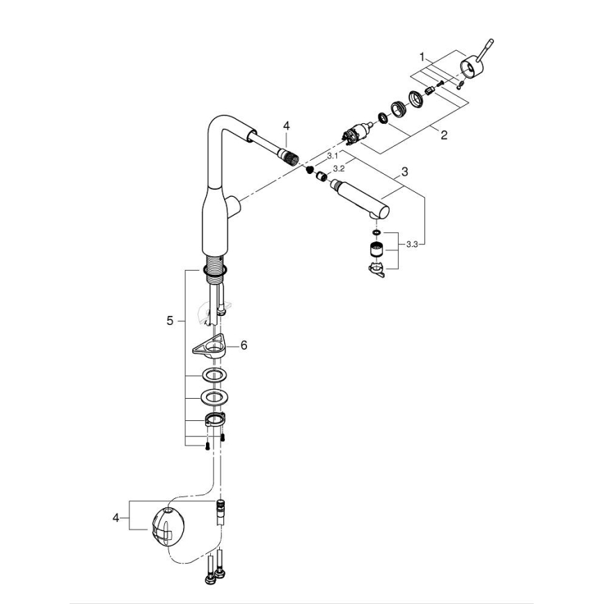 GROHE 30270DC0 - ESSENCE køkkenarmatur i rustfrit stål