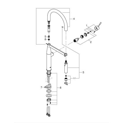 GROHE 30294A00 - Køkkenarmatur ESSENCE grafit