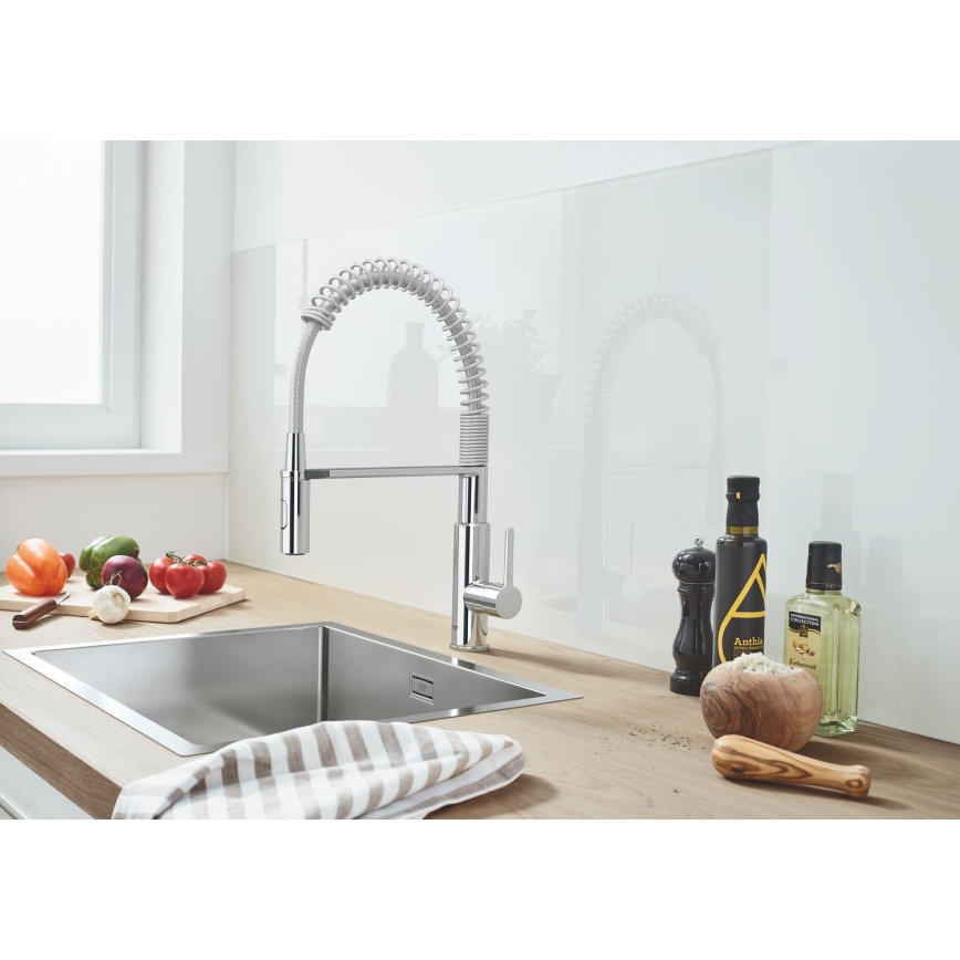 GROHE 30361000 - Køkkenarmatur GET 455 mm i blank krom