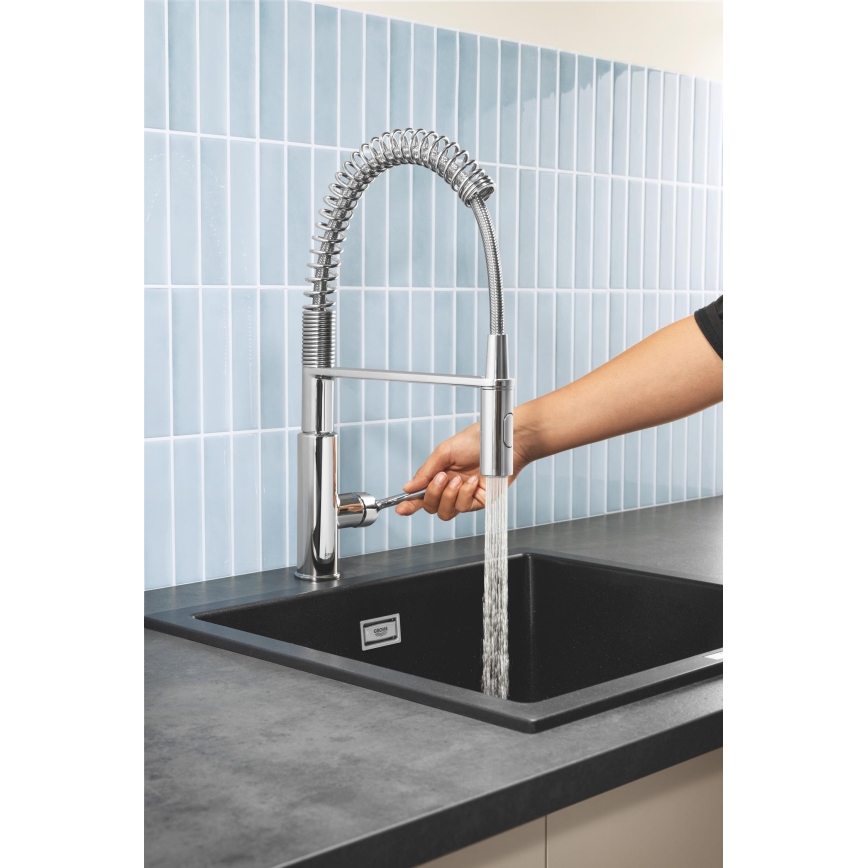 GROHE 30361000 - Køkkenarmatur GET 455 mm i blank krom