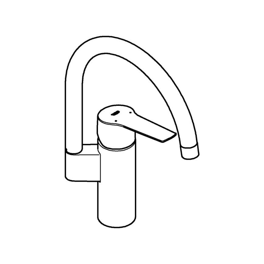 GROHE 304692430 - Køkkenarmatur START 339 mm sort