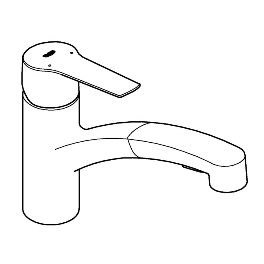 GROHE 30531001 - Køkkenarmatur START 227 mm, poleret krom