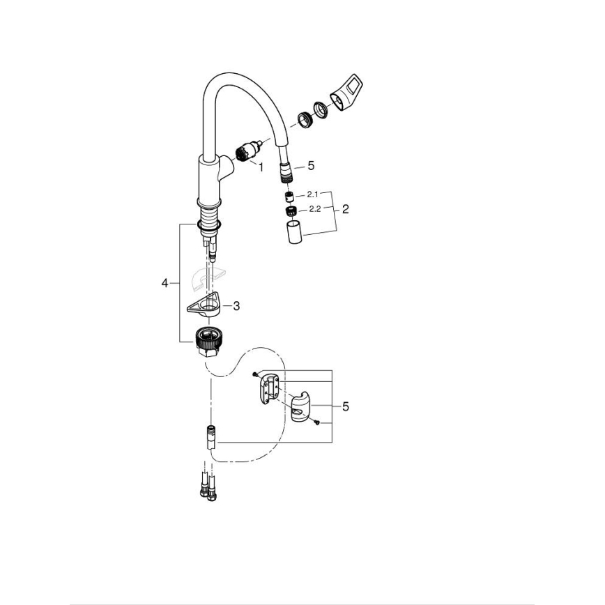 GROHE 30556000 - Køkkenarmatur START LOOP 357 mm forkromet