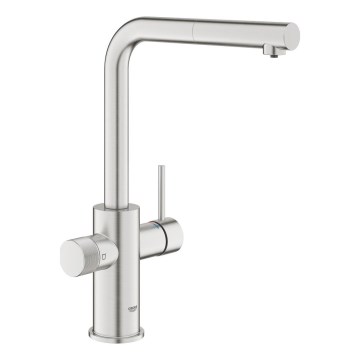 GROHE 30590DC0 - Køkkenarmatur med udtrækbar tud BLUE PURE i rustfrit stål