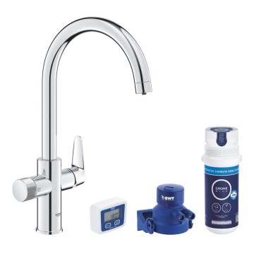 GROHE 30593000 - Køkkenarmatur BLUE PURE C-udløb, poleret krom