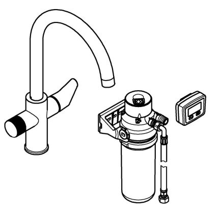 GROHE 30593000 - Køkkenarmatur BLUE PURE C-udløb, poleret krom