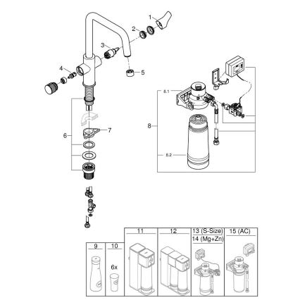 GROHE 30594000 - Køkkenarmatur BLUE PURE Start med Ultrasafe filterfunktion i krom