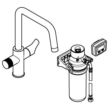 GROHE 30596000 - BLUE PURE køkkenarmatur med filterfunktion, poleret krom