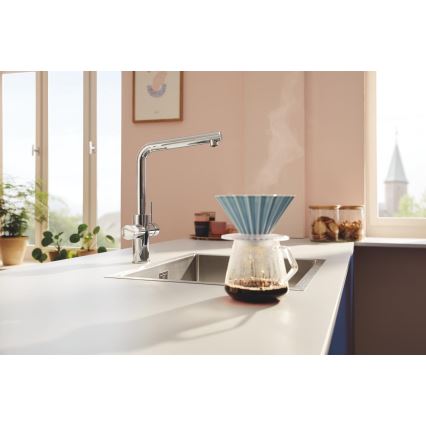 GROHE 30600000 - Køkkenarmatur BLUE PURE L-udløb poleret krom