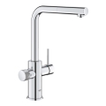 GROHE 30601000 - Køkkenarmatur BLUE PURE A med udtrækbar tud, poleret krom