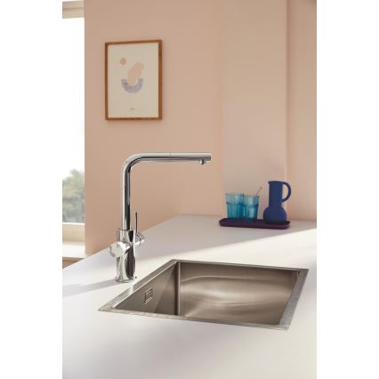 GROHE 30601000 - Køkkenarmatur BLUE PURE A med udtrækbar tud, poleret krom